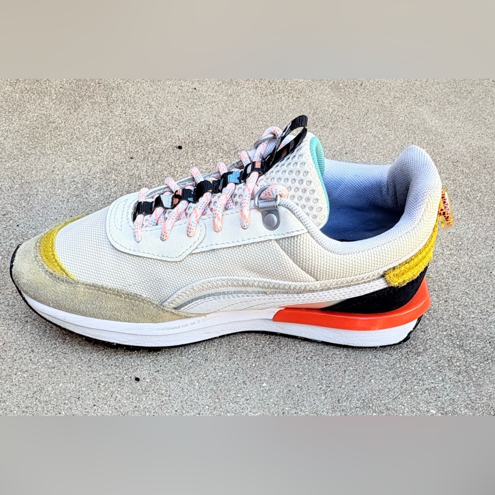 Puma City Rider HC Putty Cherry Cream Tan Sneakers Shoes EU 38 Womens 8 Kid 6.5 - Picture 2 of 10